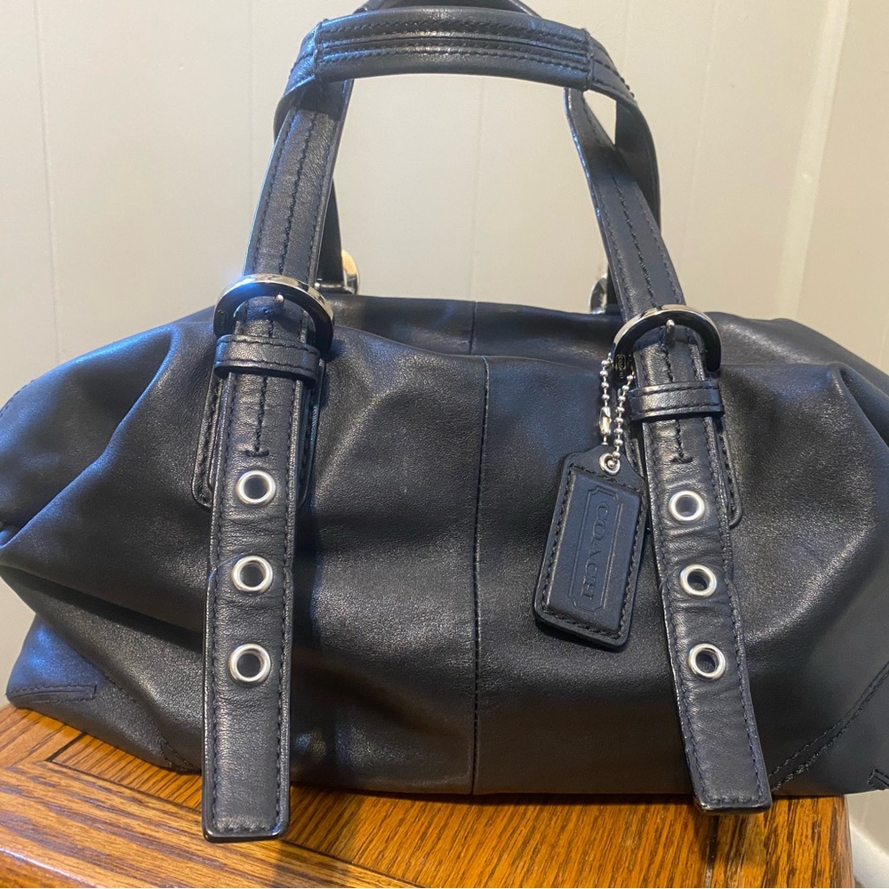 Coach Black Leather Handbag